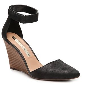 Suede Wedge Audrey Brooke Esther Ankle Strap 8.5